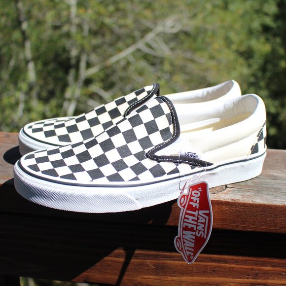 Vans Classic Slip-On Checkerboard Shoe (Womens) - Picture 1 of 7